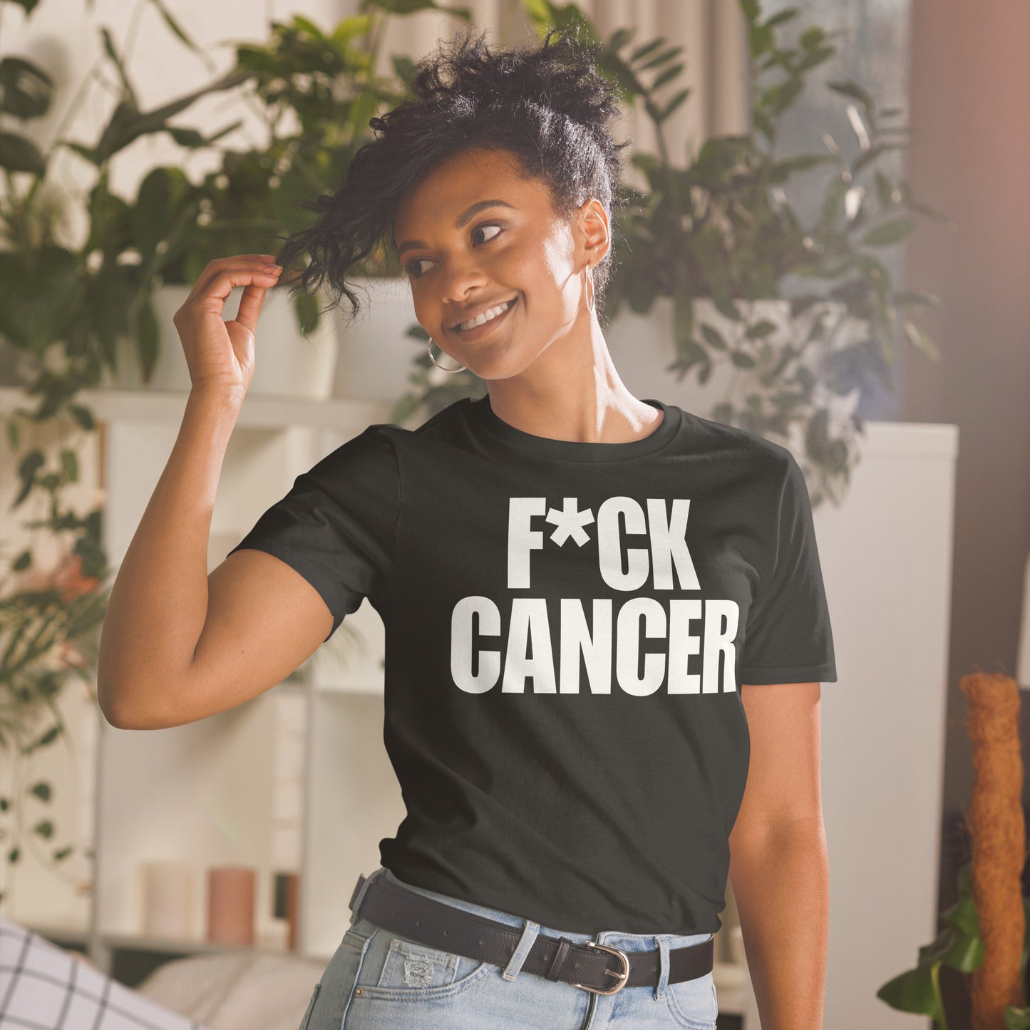 F CANCER -T Shirt (Black Unisex)