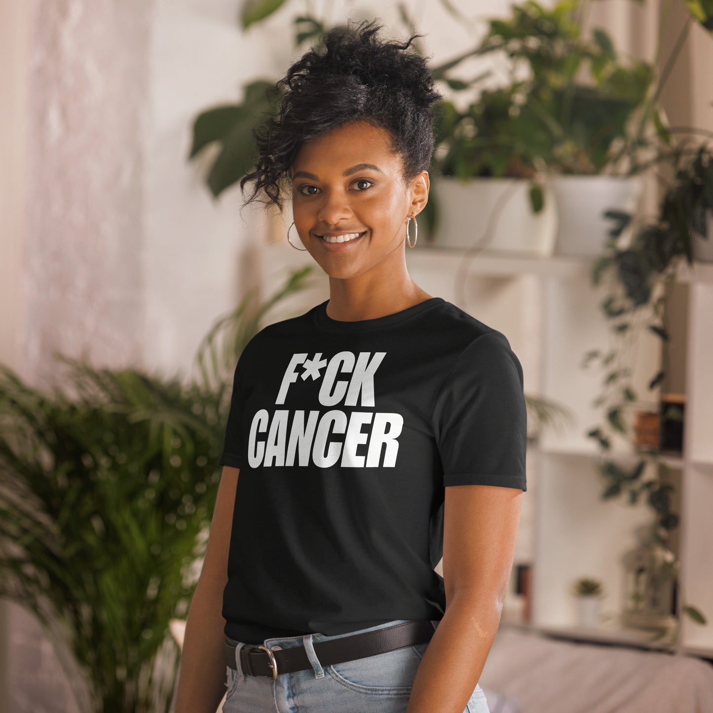 F CANCER -T Shirt (Black Unisex)